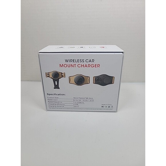 Wireless Car Charger & mount Qi Fast Charging  Clamping Air Vent BLACK - Picture 5 of 7